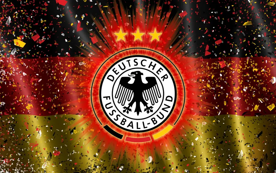 Deutsches Fußballmotiv – Konfetti